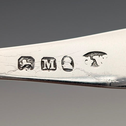 1807 年英國古董純銀茶盒湯匙喬治溫特爾